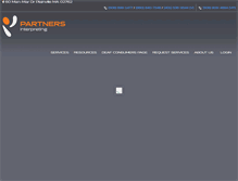 Tablet Screenshot of partnersinterpreting.com